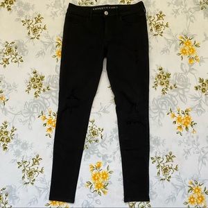 American Eagle Size 6 Long Black Jegging